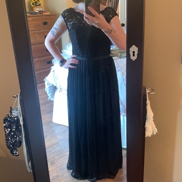 David’s Bridal Black Lace Bridesmaid Dress - Picture 7 of 7